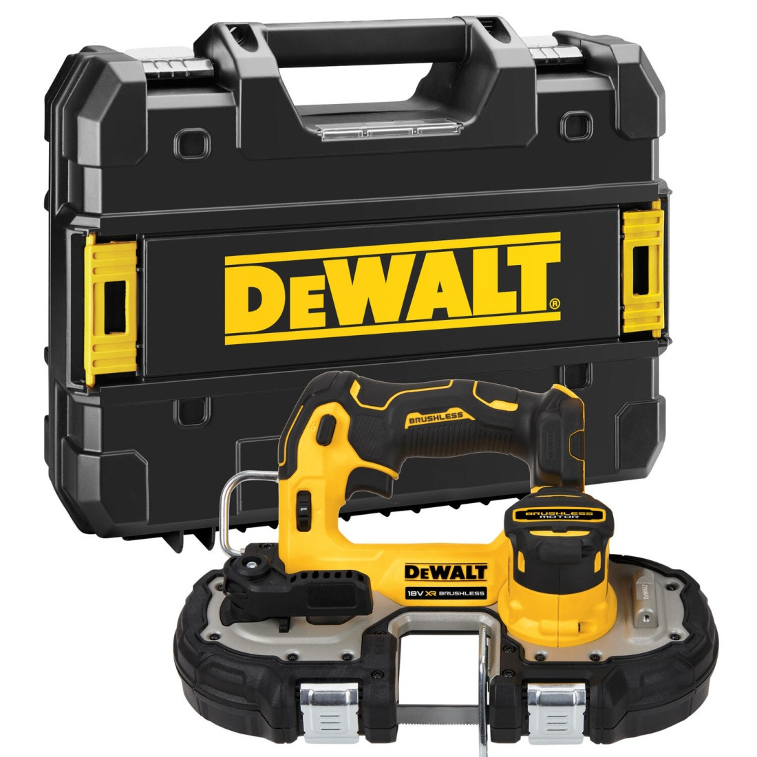 AKU pásová píla DeWALT DCS377NT 18V, bez aku a nabíjačky, Tstak