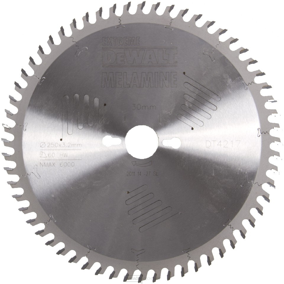 Pílový kotúč na drevo DeWALT DT4217, 250 x 30 mm, 60 zubov