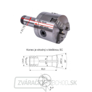 Univerzálne 3-čeľusťové skľučovadlo pr 80 mm s upnutím pre klieštinu 5C náhled