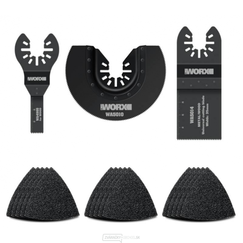 Súprava príslušenstva WA5099 pre Sonicrafter, 18 ks