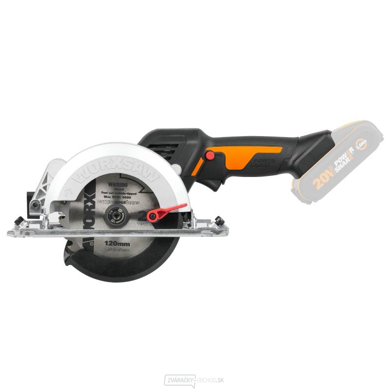Aku kompaktná ponorná píla WX531.9 20V, 120mm - bez akumulátora - Powershare