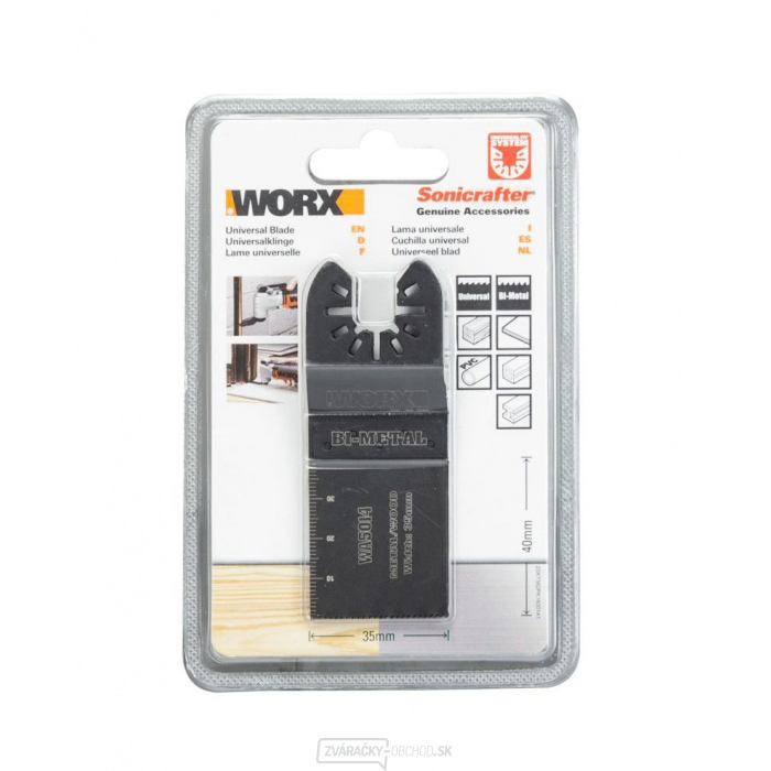 Pílový list WA5014.3 (kov/drevo), 35 mm, súprava 3 ks, sonicrafter