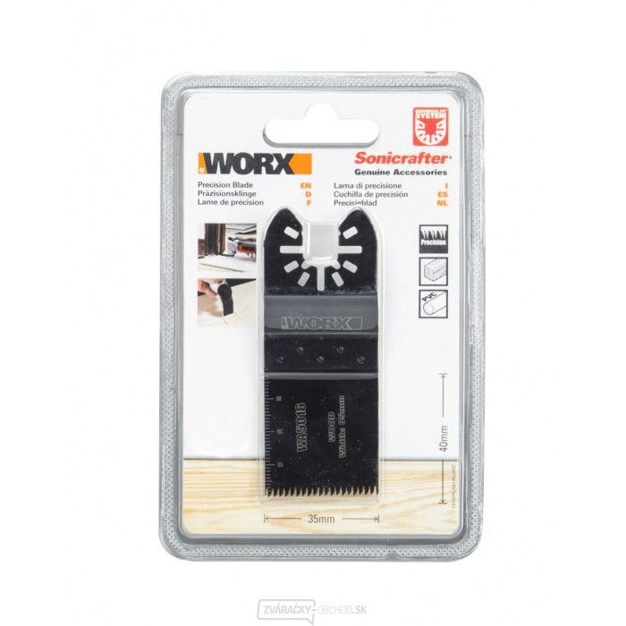 Pílový list WA5016.3 (drevo/precízny rez), 35 mm, súprava 3 ks, sonicrafter
