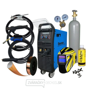 Sherman Synergická invertorová zváračka DIGIMIG 300 Pulse + horák MIG 25/4m + Káble + Kukla + plná Fľaša Co2 Sherman Synergická invertorová zváračka DIGIMIG 300 Pulse + horák MIG 25/4m + Káble + Kukla + plná Fľaša Co2 gallery main image