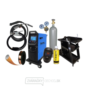 Synergický invertorový zvárací stroj DIGIMIG 351 COMBO PULSE LCD + Horák + Káble + Kukla + Fľaša Co2 gallery main image