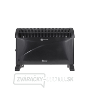 Čierny konvektor s termostatom 2000W  Náhľad