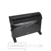 Čierny konvektor s termostatom 2000W  Náhľad