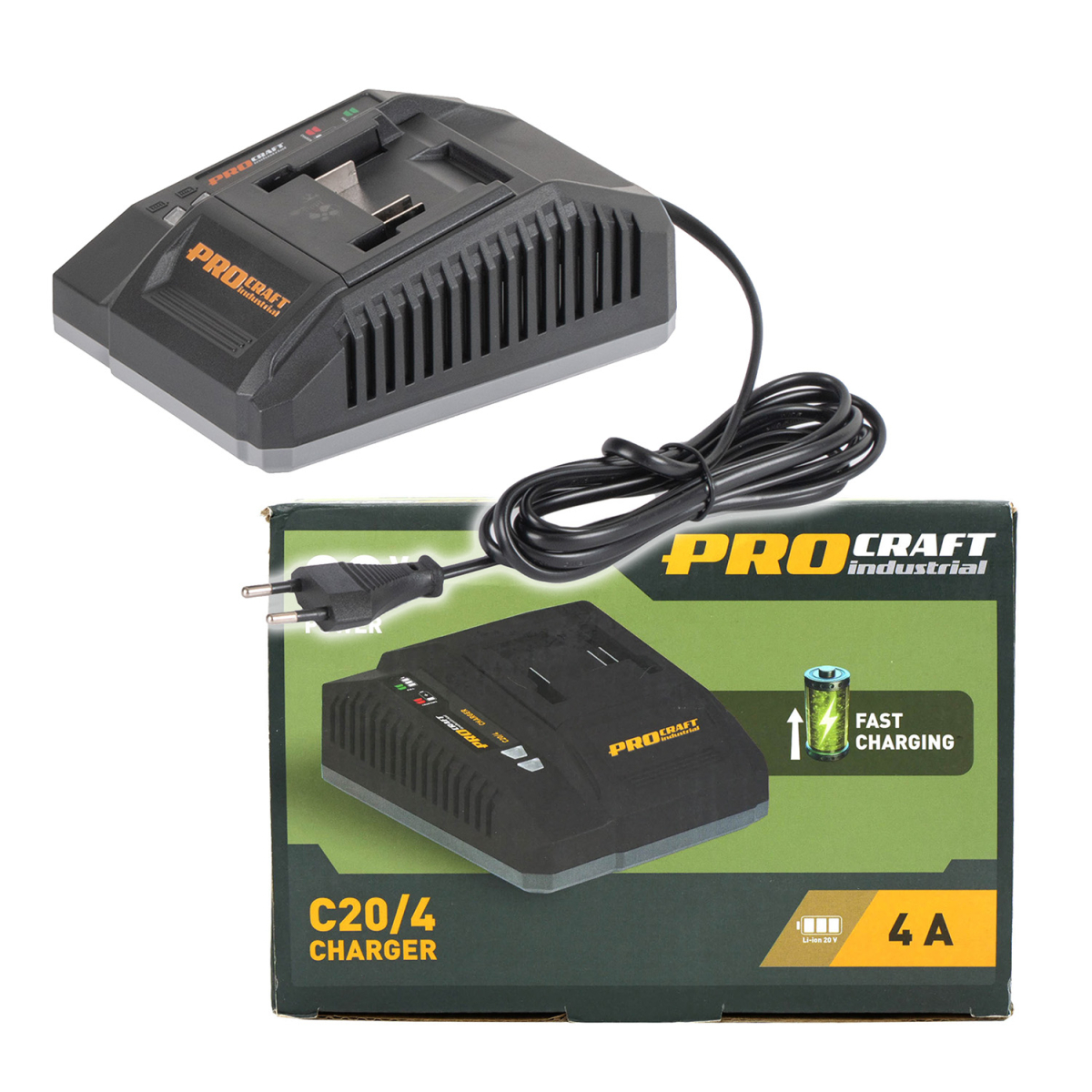 E-shop Nabíjačka pre 20V Li-ion batéria Procraft Industrial С20/4 | C20/4 C20/4