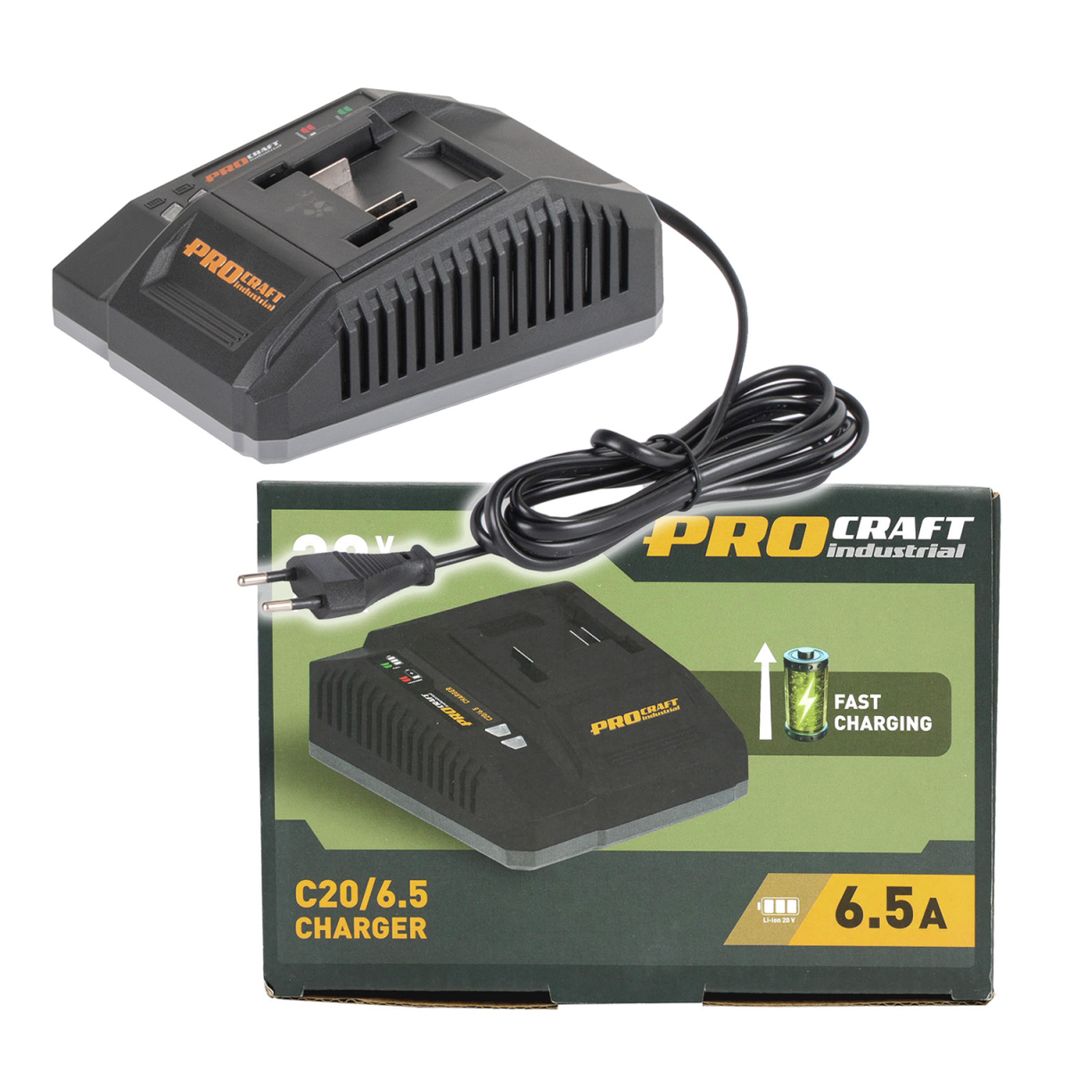 E-shop Nabíjačka pre 20V Li-ion batéria Procraft Industrial C20/6.5 | C20/6.5 C20/6.5