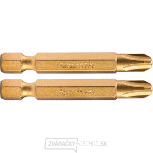 Hrot krížový phillips, súprava 2ks, PH 2x50mm, titán. úprava, S2 Hrot krížový phillips, súprava 2ks, PH 2x50mm, titán. úprava, S2 gallery main image
