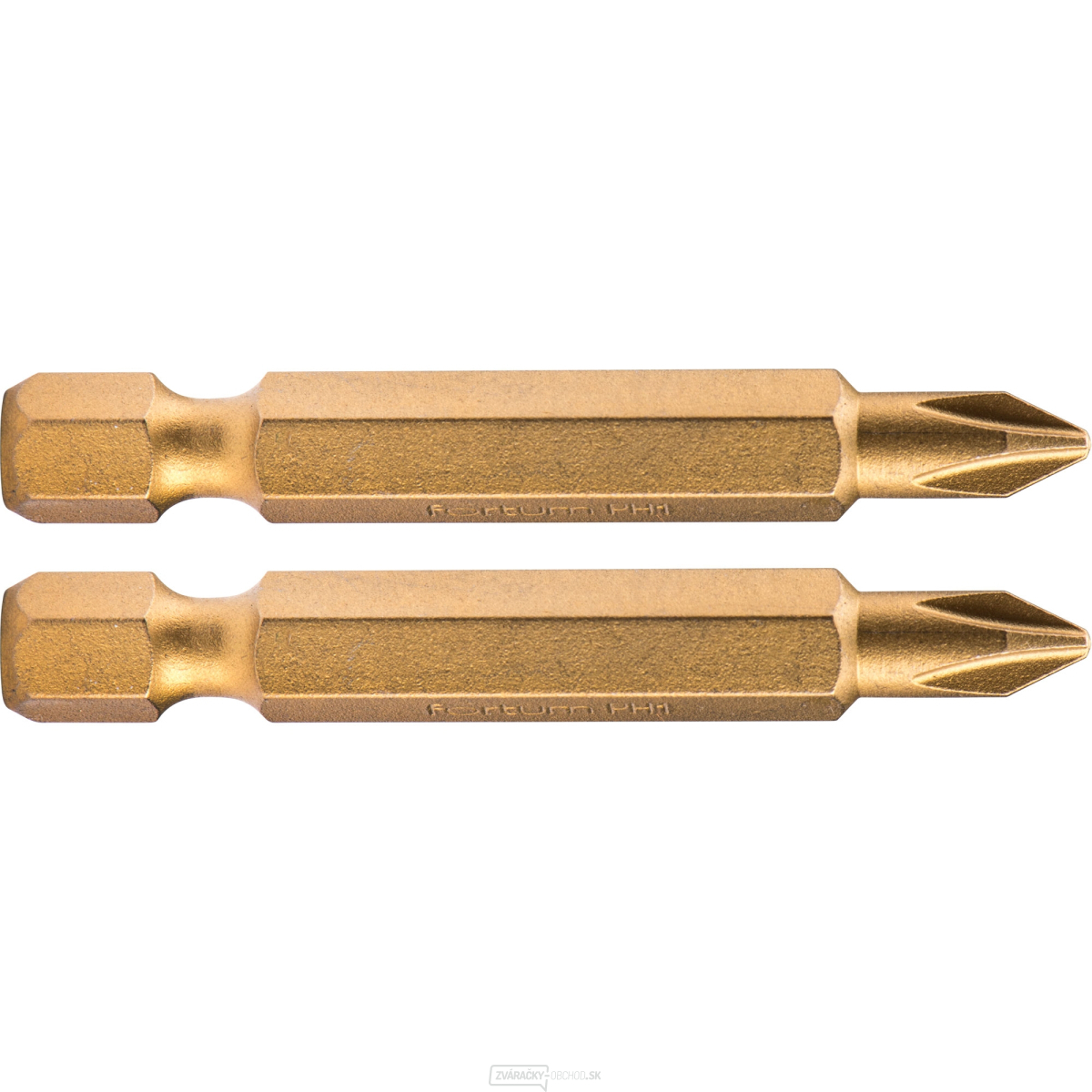 Hrot krížový phillips, súprava 2ks, PH 1x50mm, titán. úprava, S2