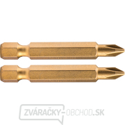 Hrot krížový phillips, súprava 2ks, PH 1x50mm, titán. úprava, S2 Hrot krížový phillips, súprava 2ks, PH 1x50mm, titán. úprava, S2 gallery main image