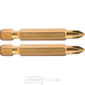 Hrot krížový phillips, súprava 2ks, PH 1x50mm, titán. úprava, S2 Hrot krížový phillips, súprava 2ks, PH 1x50mm, titán. úprava, S2 gallery main image