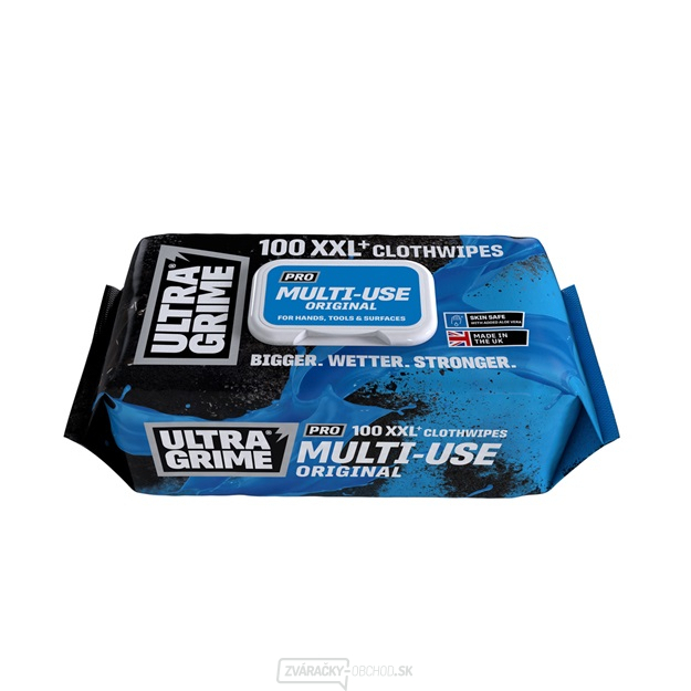 ULTRAGRIME - Profi čistiace obrúsky MULTIUSE 100 ks XXL