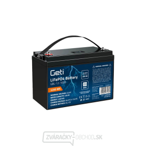 LiFePO4 12,8V 100Ah batéria GETI GBL-12-100B Bluetooth + displej LiFePO4 12,8V 100Ah batéria GETI GBL-12-100B Bluetooth + displej gallery main image