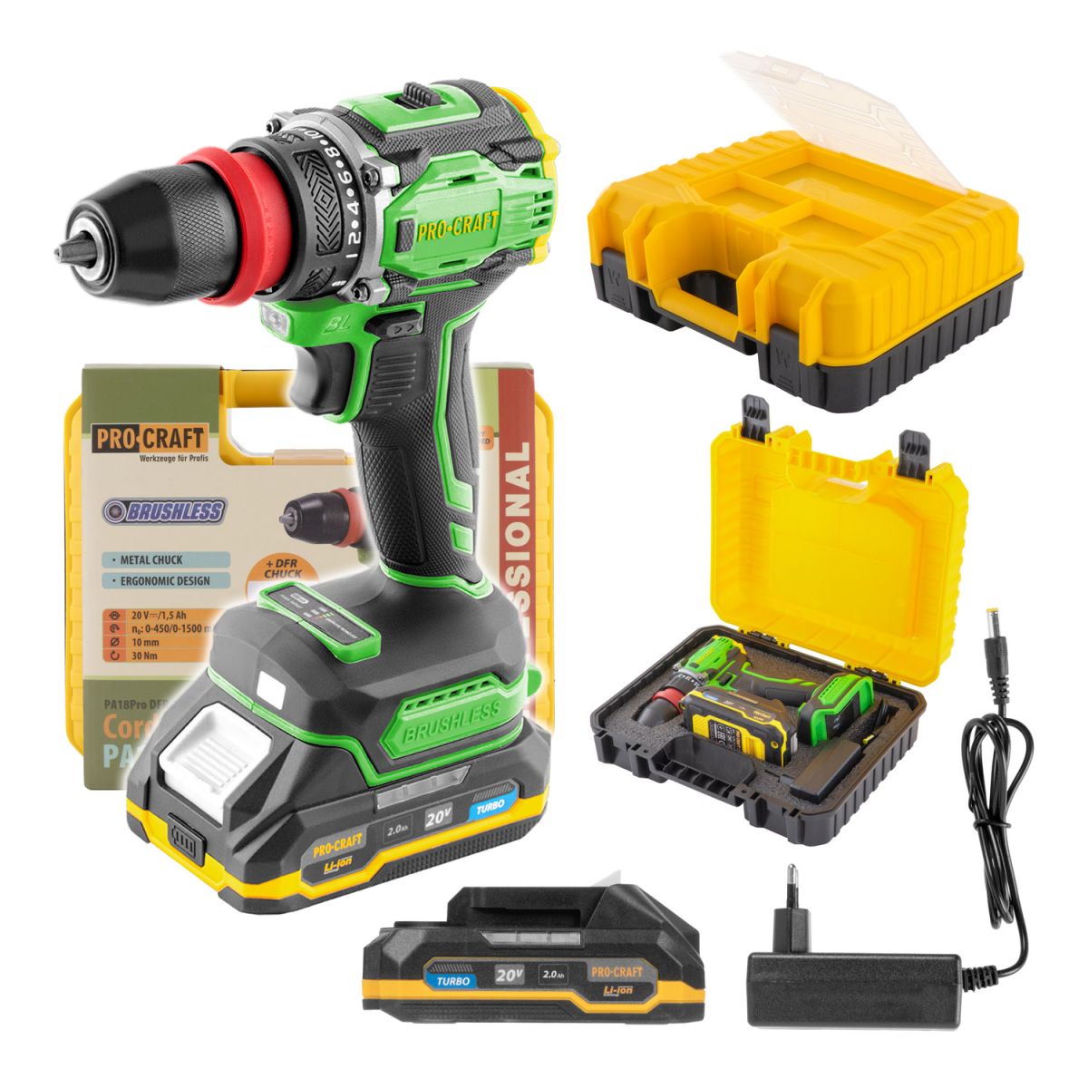 Aku skrutkovač Procraft PA18Pro DFR | PA18ProDFR PA18ProDFR