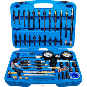 Súprava testera pre skúšku kompresie a úniku tlaku pre benzínové a naftové motory BGS 8401 Súprava testera pre skúšku kompresie a úniku tlaku pre benzínové a naftové motory BGS 8401 gallery main image