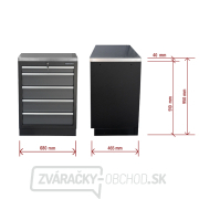 Dielenská skrinka s nerezovou pracovnou doskou | 5 šuplíkov | 680x465x950 mm Matabro SET-CA01061 Dielenská skrinka s nerezovou pracovnou doskou | 5 šuplíkov | 680x465x950 mm Matabro SET-CA01061 náhled