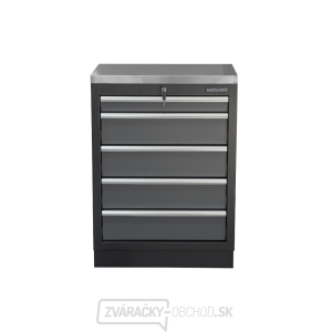Dielenská skrinka s nerezovou pracovnou doskou | 5 šuplíkov | 680x465x950 mm Matabro SET-CA01061 Dielenská skrinka s nerezovou pracovnou doskou | 5 šuplíkov | 680x465x950 mm Matabro SET-CA01061 gallery main image