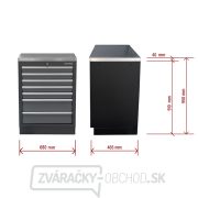 Dielenská skrinka s nerezovou pracovnou doskou | 7 šuplíkov | 680x465x950 mm Matabro SET-CA01063 Dielenská skrinka s nerezovou pracovnou doskou | 7 šuplíkov | 680x465x950 mm Matabro SET-CA01063 náhled