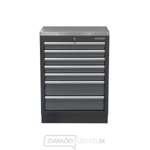 Dielenská skrinka s nerezovou pracovnou doskou | 7 šuplíkov | 680x465x950 mm Matabro SET-CA01063 Dielenská skrinka s nerezovou pracovnou doskou | 7 šuplíkov | 680x465x950 mm Matabro SET-CA01063 gallery main image
