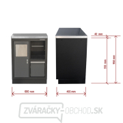 Dielenská skrinka s nerezovou pracovnou doskou | na odpadky | 680x465x950 mm Matabro SET-CA01067 Dielenská skrinka s nerezovou pracovnou doskou | na odpadky | 680x465x950 mm Matabro SET-CA01067 náhled
