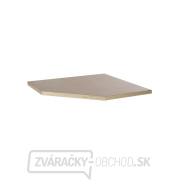 Rohová jednodverová dielenská skrinka s drevenou pracovnou doskou | 1 polica | 865x865x950 mm Matabro SET-CA01068 náhled