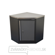 Rohová jednodverová dielenská skrinka s nerezovou pracovnou doskou | 1 polica | 865x865x950 mm Matabro SET-CA01069 Rohová jednodverová dielenská skrinka s nerezovou pracovnou doskou | 1 polica | 865x865x950 mm Matabro SET-CA01069 gallery main image