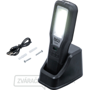 Pracovná COB LED lampa BGS 85347 | sklopná | s nabíjacou stanicou gallery main image