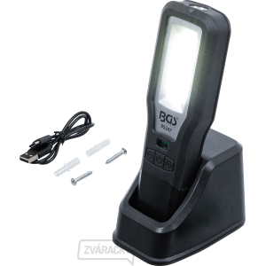 Pracovná COB LED lampa BGS 85347 | sklopná | s nabíjacou stanicou gallery main image