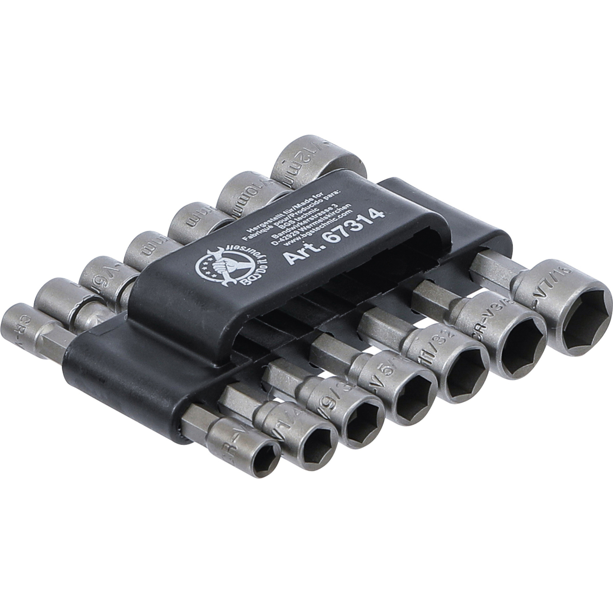 Súprava nástrčných hlavíc BGS 67314 | pohon vonkajší šesťhran 6,3 mm (1/4