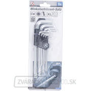 Súprava zahnutých kľúčov BGS 815 | vnútorný šesťhran/vnútorný šesťhran s guľovou hlavou 1,5 - 10 mm | 9dielna náhled