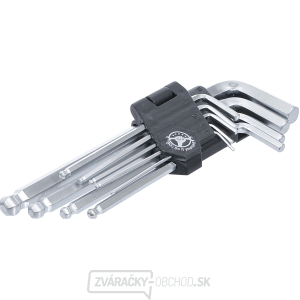 Súprava zahnutých kľúčov BGS 815 | vnútorný šesťhran/vnútorný šesťhran s guľovou hlavou 1,5 - 10 mm | 9dielna Súprava zahnutých kľúčov BGS 815 | vnútorný šesťhran/vnútorný šesťhran s guľovou hlavou 1,5 - 10 mm | 9dielna gallery main image