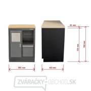 Dielenská skrinka s drevenou pracovnou doskou Matabro SET-CA01066 | na odpadky | 680x465x950 mm Dielenská skrinka s drevenou pracovnou doskou Matabro SET-CA01066 | na odpadky | 680x465x950 mm náhled
