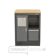 Dielenská skrinka s drevenou pracovnou doskou Matabro SET-CA01066 | na odpadky | 680x465x950 mm Dielenská skrinka s drevenou pracovnou doskou Matabro SET-CA01066 | na odpadky | 680x465x950 mm gallery main image