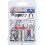 Súprava magnetov BGS 79919 | extra silné | Ø 9,5 mm | 6dielna Náhľad