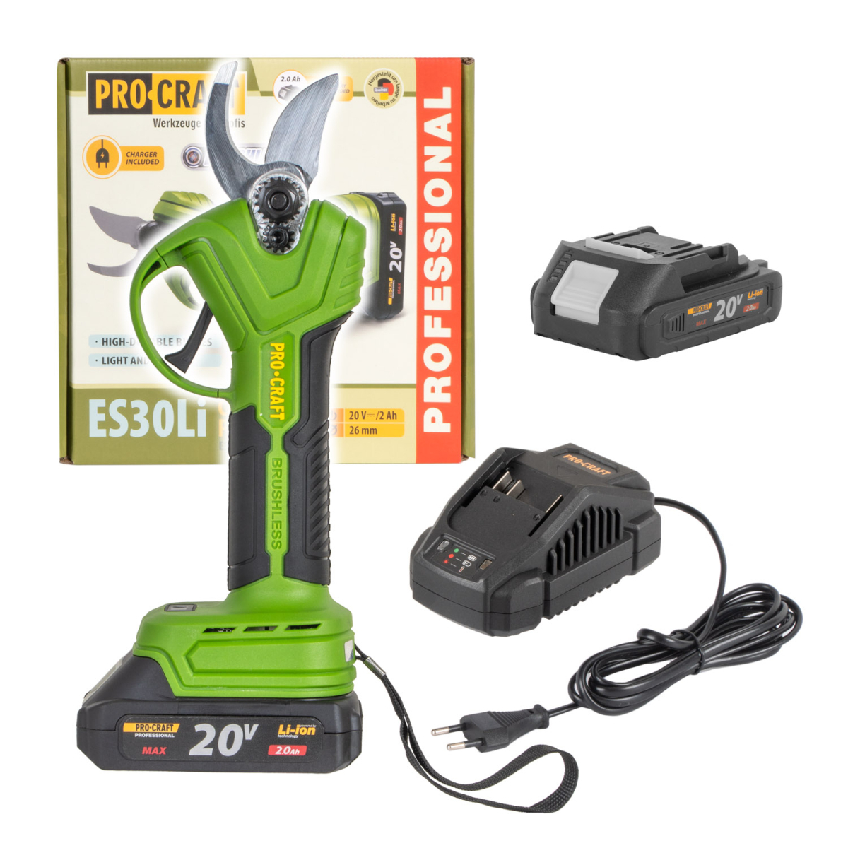 Aku nožnice na konáre Procraft ES30Li1B | ES30Li1B ES30Li1B