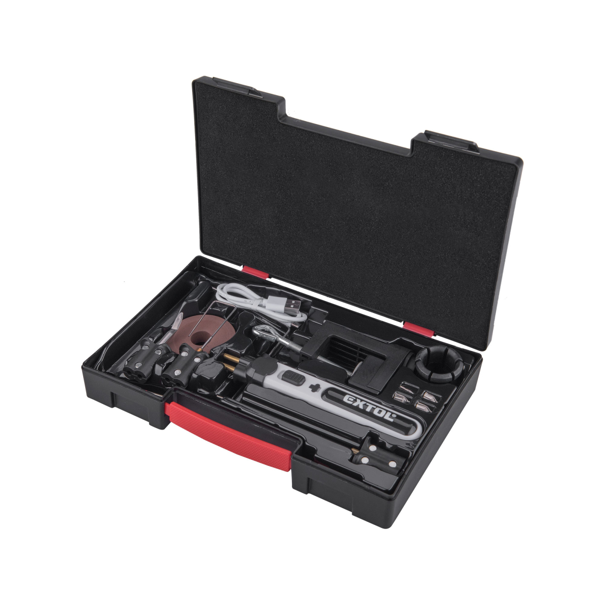 EXTOL PREMIUM rezanie polystyrénu, odporová batéria, nabíjanie cez USB 8891504