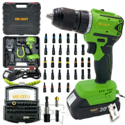 Aku vŕtací skrutkovač Procraft SPA18LiN so sadou bitov BS-32 | SPA18LiN/BS-32 Aku vŕtací skrutkovač Procraft SPA18LiN so sadou bitov BS-32 | SPA18LiN/BS-32 gallery main image