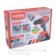 Vŕtací skrutkovač aku s príklepom SHARE20V, BRUSHLESS, 2Ah náhled