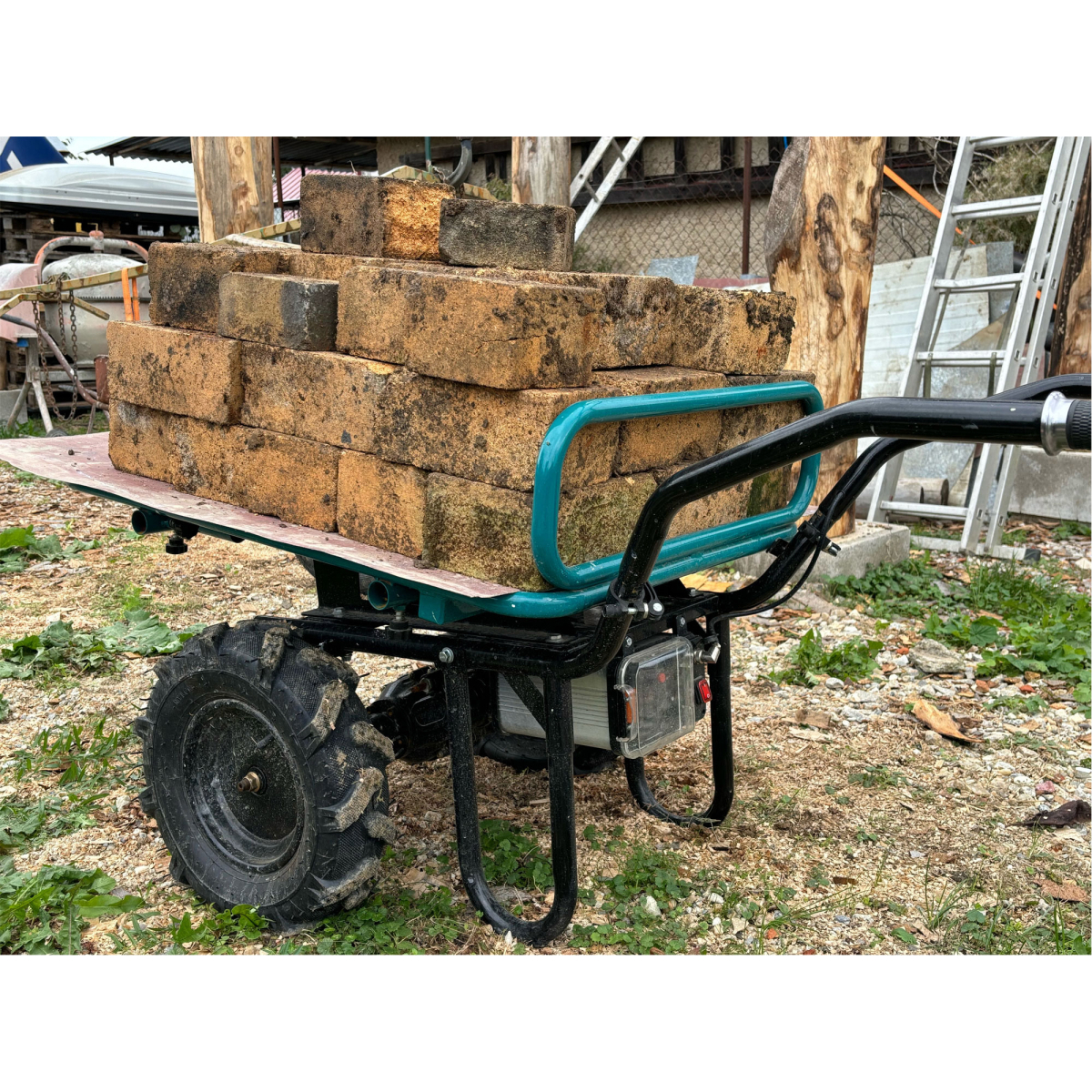 Koliesko dvojkolák s prevodovkou aku SHARE20V, 260kg, 100l, bez batérie a nabíjačky Náhľad