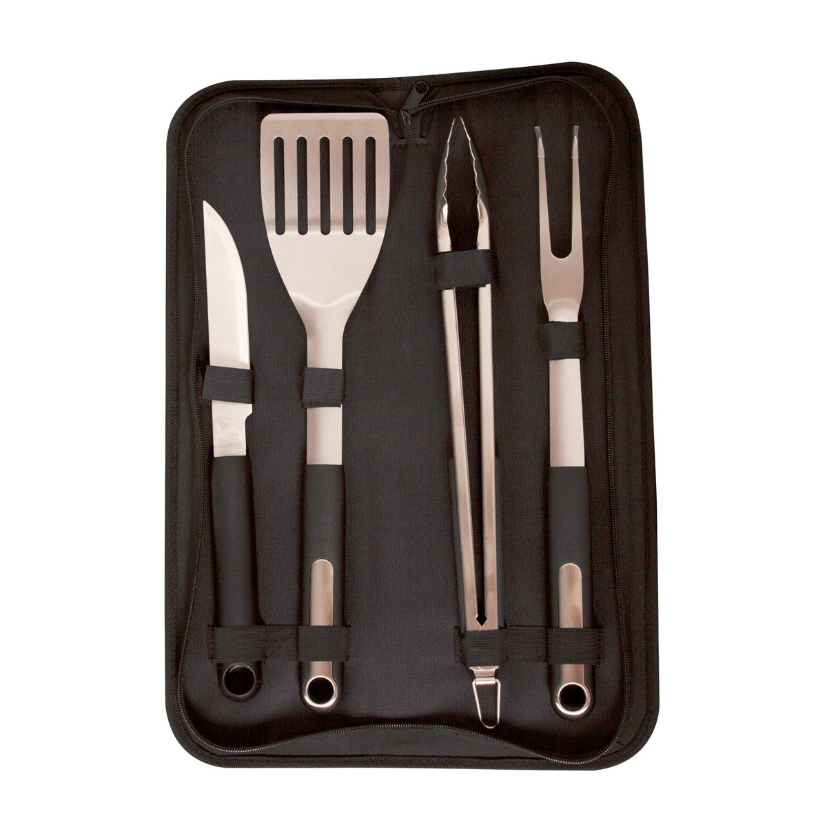 Riwall PRO RBBQ 4B SET 4-dielna prémiová nerezová sada grilovacieho náradia