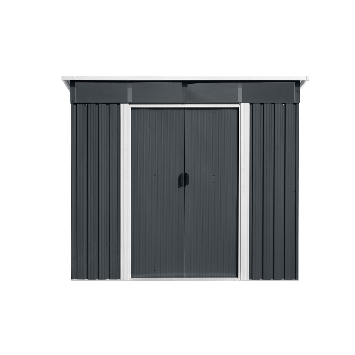 Riwall PRO RMSP 9x8 Anthracite LUX záhradný domček kovový 2,4 x 2,8 ms pultovou strechou antracit Náhľad