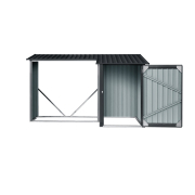 Riwall PRO RMWS 3x9 Anthracite prístrešok na drevo s kôlňou 2,7 x 1,6 ms pultovou strechou antracit Náhľad