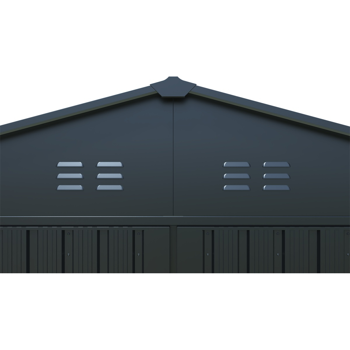 Riwall PRO RMCG 20x10 Anthracite kovová garáž 3 x 6 m so sedlovou strechou Antracit Náhľad
