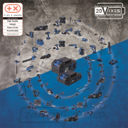 Scheppach SBSK2.0 20 V set nabíjačky 2,4 A a lítium-iónové batérie 2 Ah Náhľad