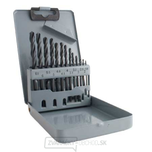 Súprava vrtákov HSS 13 ks (1,5-6,5mm), plechový box Súprava vrtákov HSS 13 ks (1,5-6,5mm), plechový box gallery main image