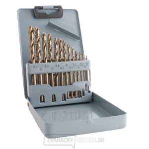 Súprava vrtákov HSS COBALT 13 ks (1,5-6,5mm), plechový box Súprava vrtákov HSS COBALT 13 ks (1,5-6,5mm), plechový box gallery main image