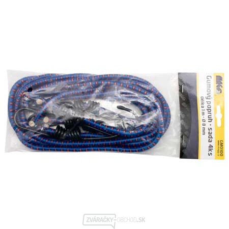 Súprava gumových popruhov 8mm/1,0m - 4 ks