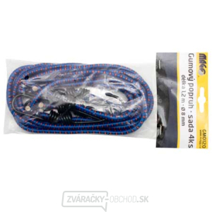 Súprava gumových popruhov 8mm/1,2m - 4 ks Súprava gumových popruhov 8mm/1,2m - 4 ks gallery main image